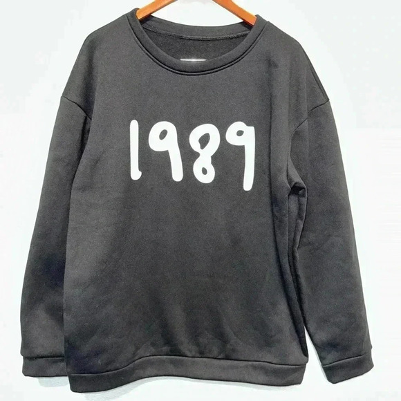 1989 Taylor Swift Inspired Black Sweater Size XXL Taylor Swift Sweater - Picture 5 of 6